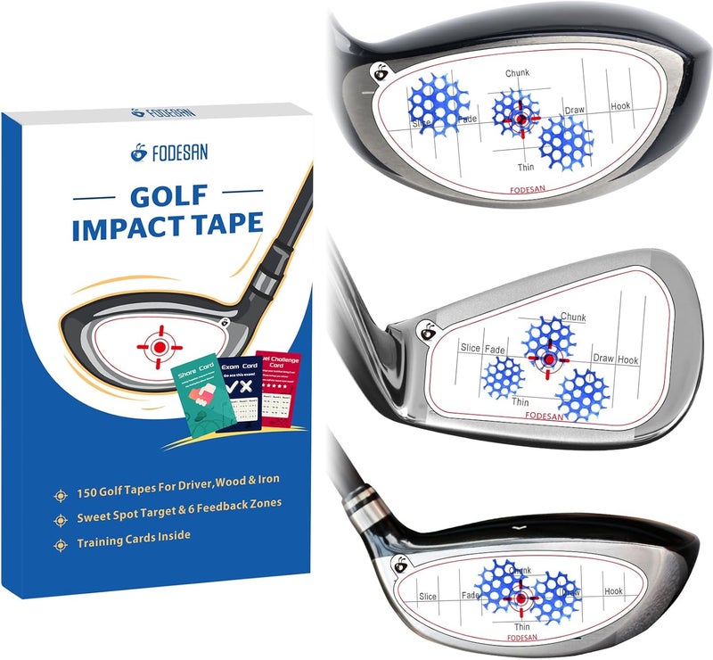 FODESAN Store No-Residue Golf Impact Tape – 2026 Innovative High-Resolution Strike Stickers – Instant Swing Feedback, Fun & Effective Practice, Training Gift for Beginners & Pros - Image 1